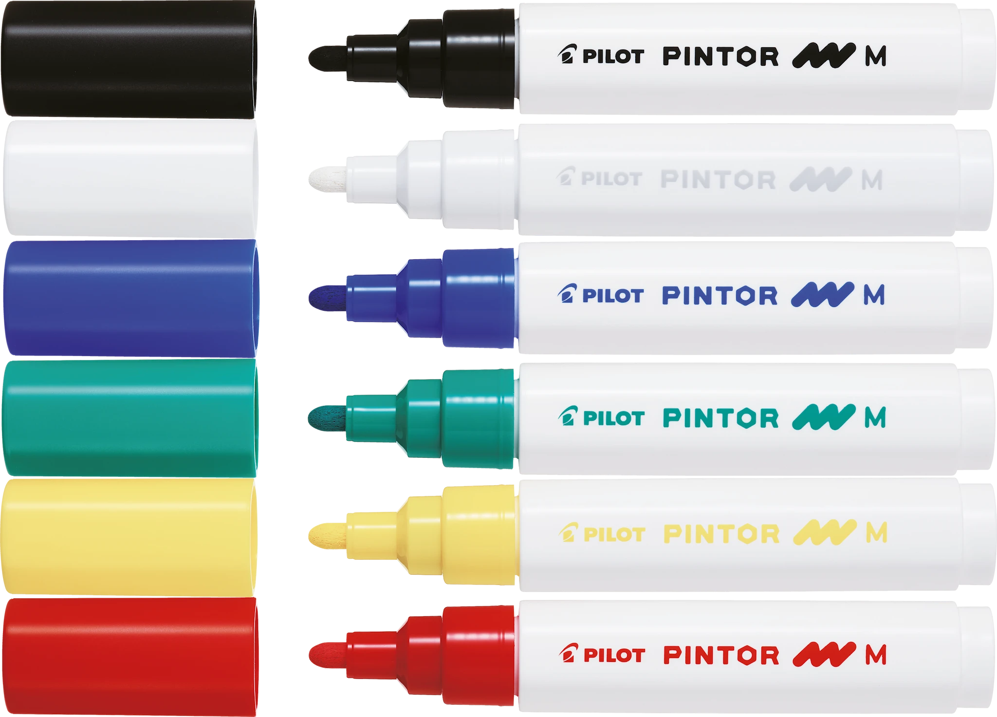 Produktbilde for Pintor DIY-tusjer 6 stk. Ass Regular Mix - Medium