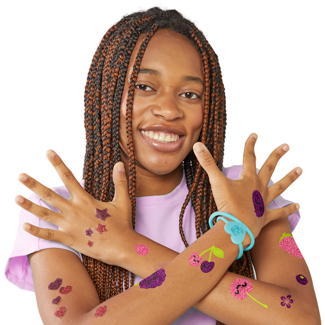 Tuotekuva 3 - Berry Burst Glitter-Tattoos tuoksulla FabLab