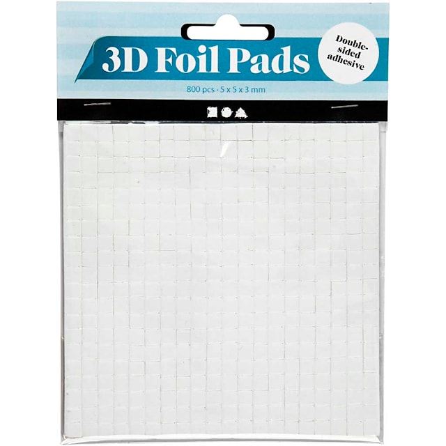 Produktbild 3 för Fästkuddar Dubbelhäftande 3D 5x5x3 mm 10 Ark