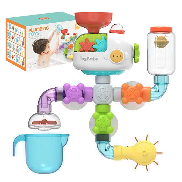 Produktbilde 3 for Tub Fun! Badelek, Flow & Fill, Ubåt, 20 deler