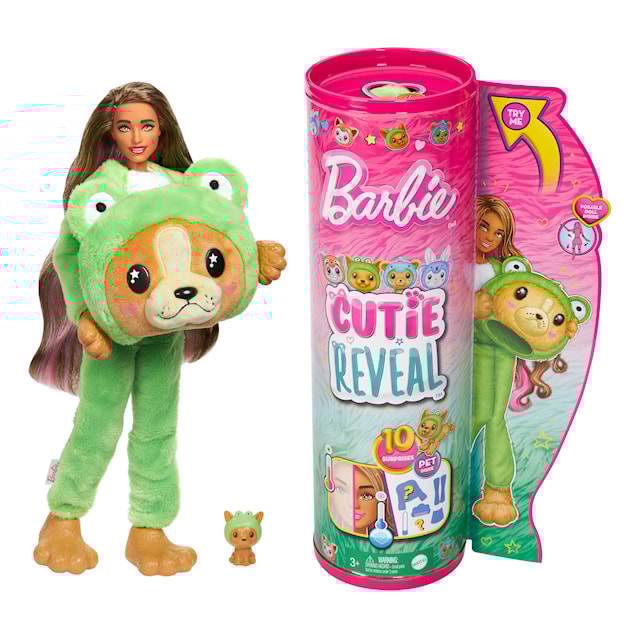 Produktbilde 3 for Barbie Cutie Reveal Costume Cuties Dukke Grønn