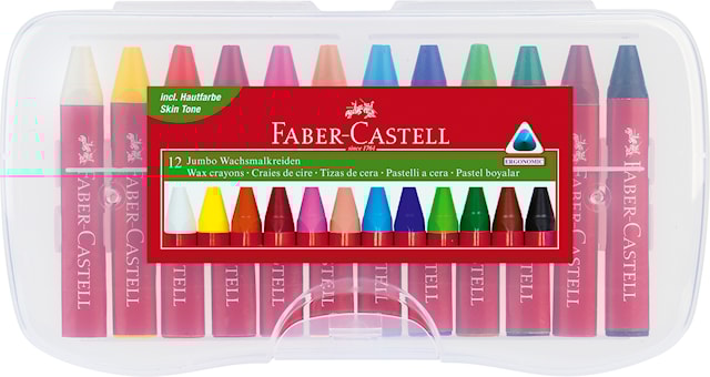 Tuotekuva 1 - Vahaliidut Jumbo 12 kpl Faber-Castell