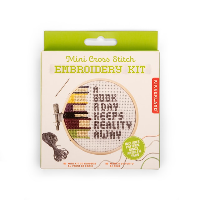 Produktbilde 3 for Broderikit Mini Kryss-sting En Bok Om Dagen Kikkerland