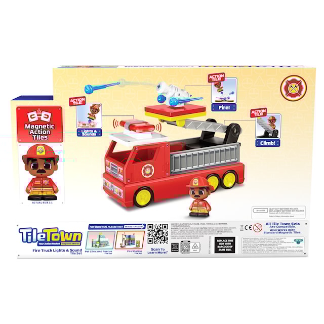 Tuotekuva 7 - Fire Truck Magnetic Play Tile Town