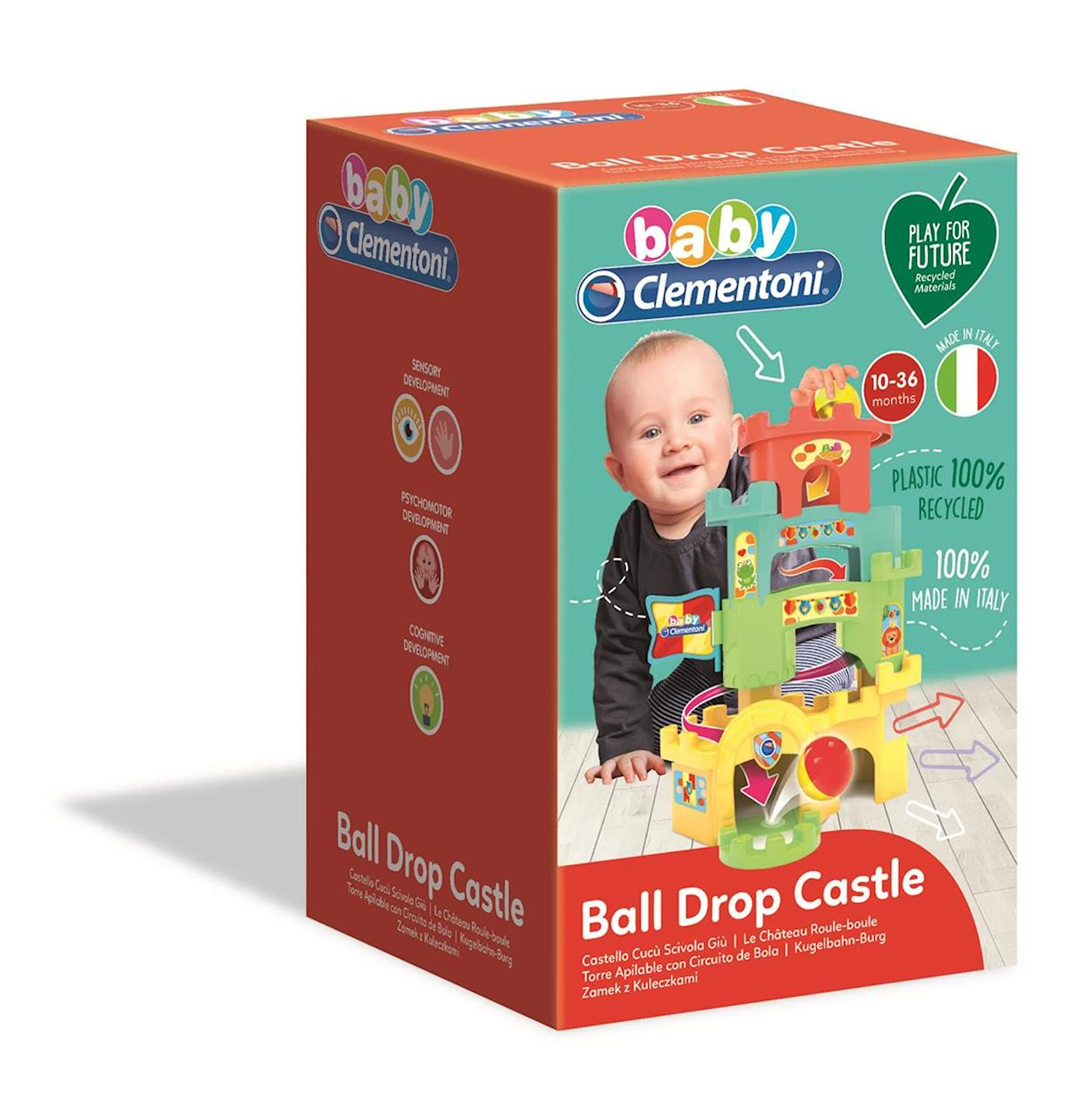 Produktbilde for Kulbane Roll & Drop Fun Castle, Baby Clementoni
