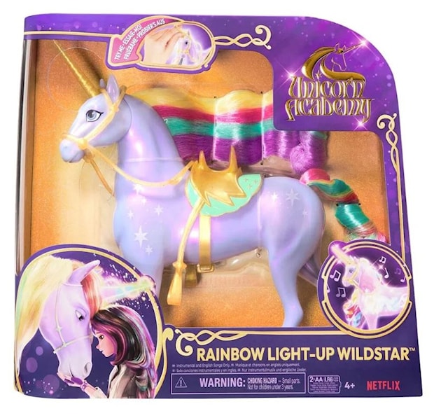 Produktbild 5 för Unicorn Academy Rainbow Light Up Wildstar 28 cm