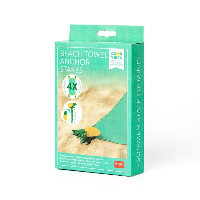 Produktbild 1 för Förankringspinnar för badhandduk Pineapple (4 st), Kidek