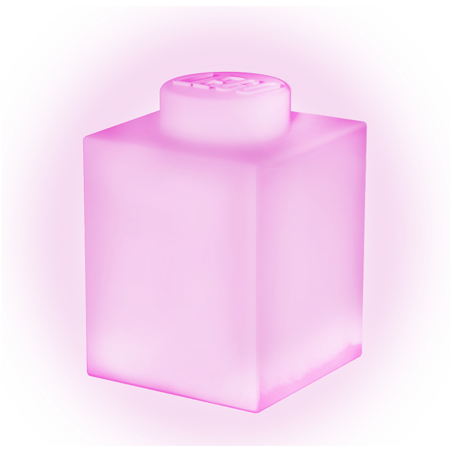 Produktbilde 1 for LEGO Iconic Silicon Kloss 1000% med LED-lampe Rosa
