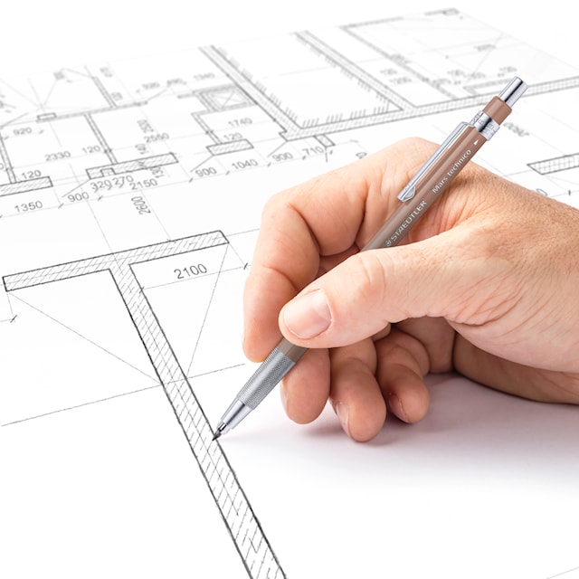 Tuotekuva 5 - Lyijytäytekynä Mars Technico HB Ruusupuu Staedtler
