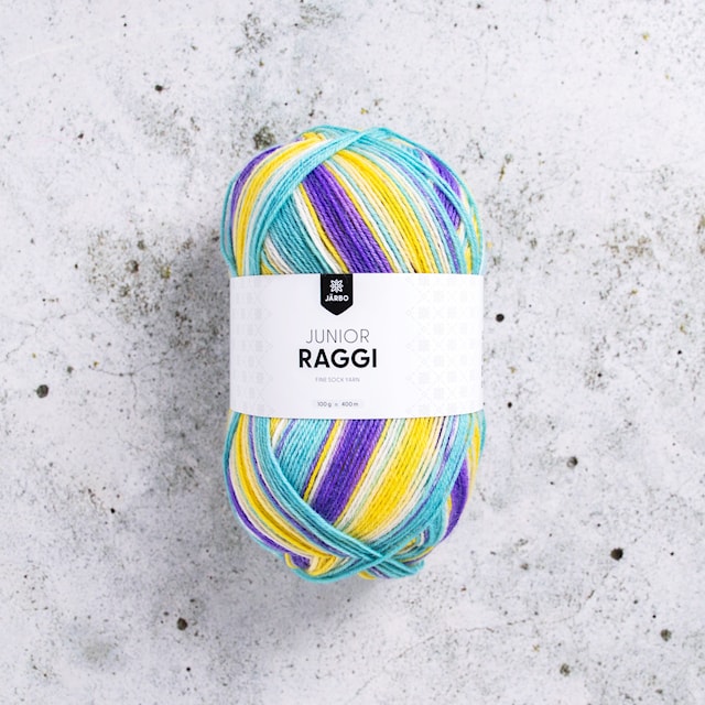 Produktbild 1 för Junior Raggi Garn Ullmix 100 g French Fields (68442) Järbo