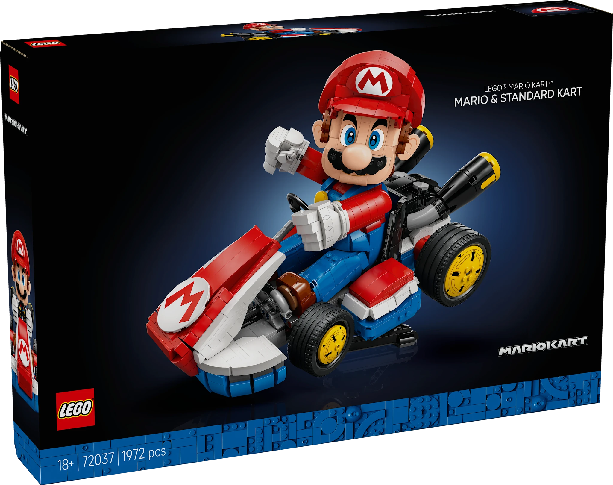 Produktbild för Mario Kart™ – Mario & Standard Kart LEGO® Super Mario (72037)