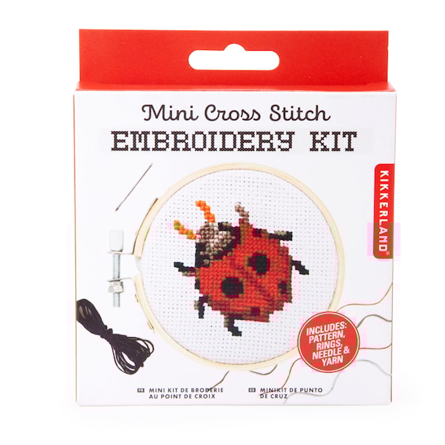 Produktbilde 3 for Broderikit Mini Kryss-sting Nytteløper Kikkerland