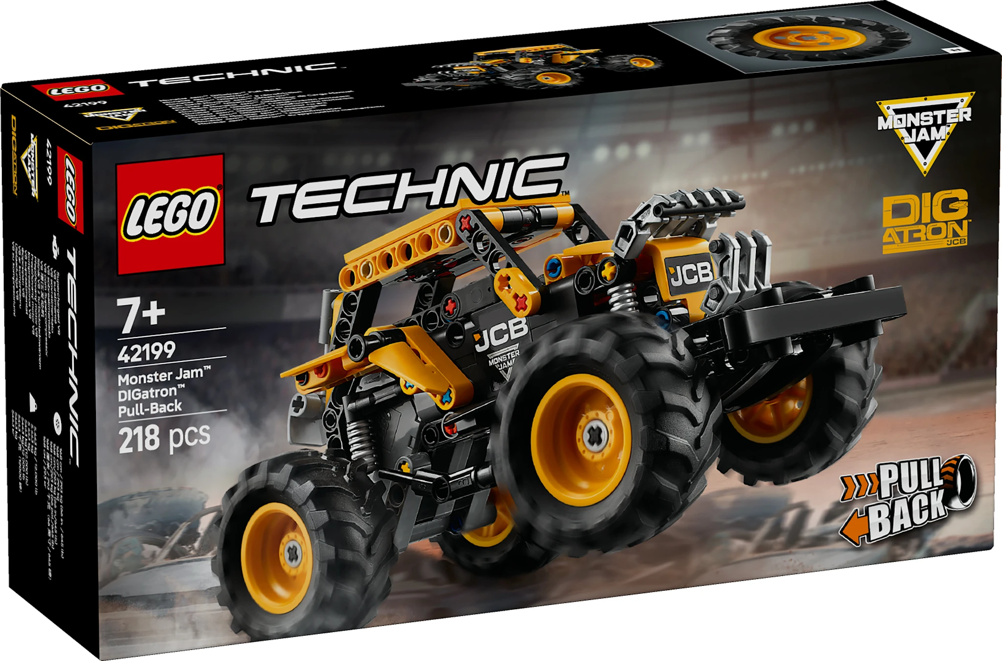 Produktbilde for Monster Jam™ DIGatron™ med pullback-funksjon LEGO® Technic (42199)