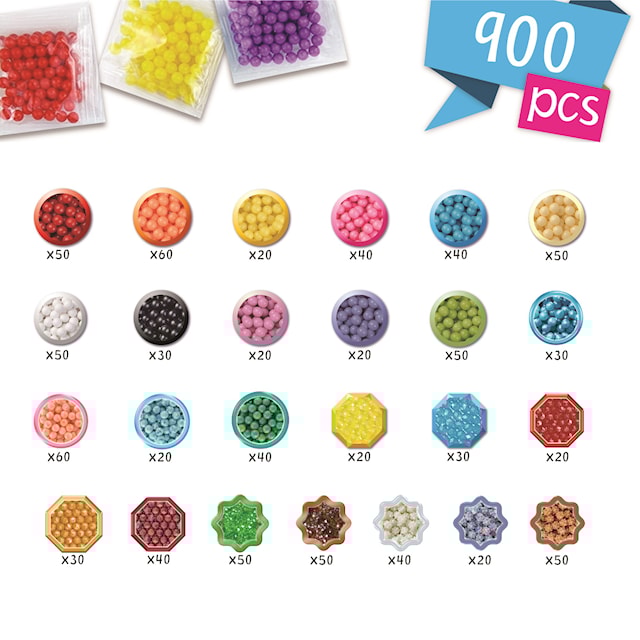 Produktbilde 4 for Aquabeads Startset i veske 900 perler