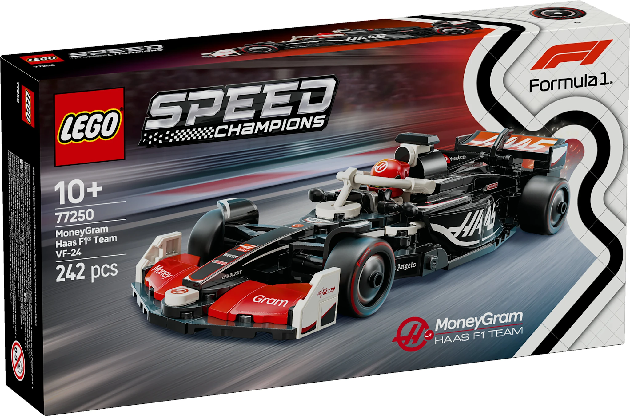 Tuotekuva ille MoneyGram Haas F1® Team VF-24 ‑kilpa-auto LEGO® Speed Champions (77250)
