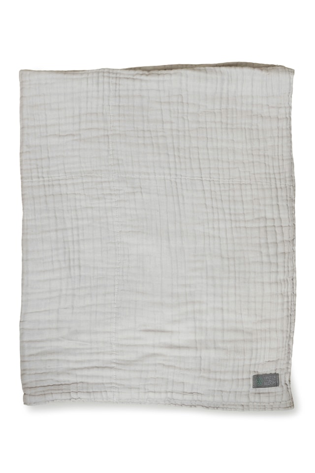 Tuotekuva 2 - Vauvan peitto kerroksittainen Muslin ECO Dove Grey Vinter & Bloom