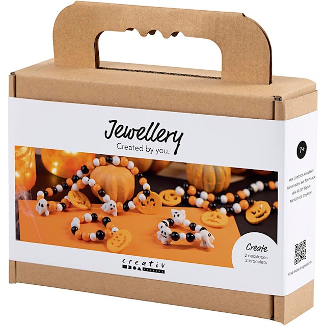 Produktbild 3 för Mini DIY Kit Halloween Smycken Halsband och armband 1 förp