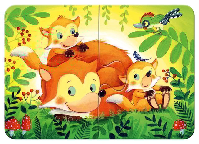 Produktbilde 6 for Puslespill Forest Animal Fun 2/4/6/8 brikker, Ravensburger