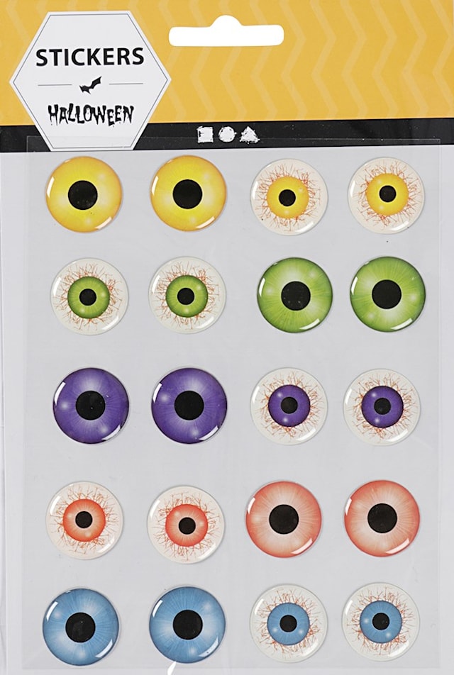 Produktbilde 1 for 3D Stickers, dia. 20 mm, 1 ark