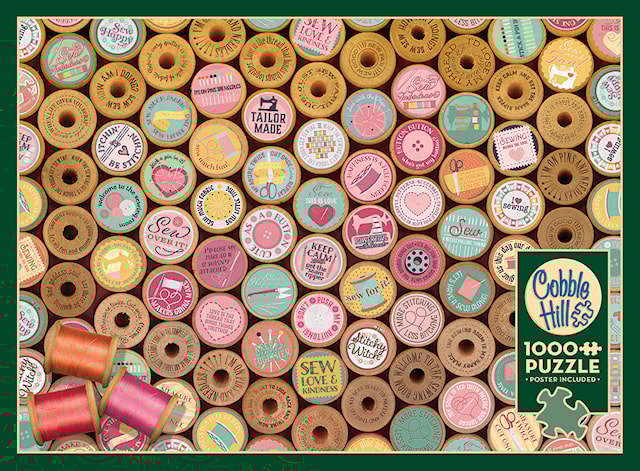 Produktbild 1 för Pussel Sew Happy! 1000 bitar, Cobble Hill