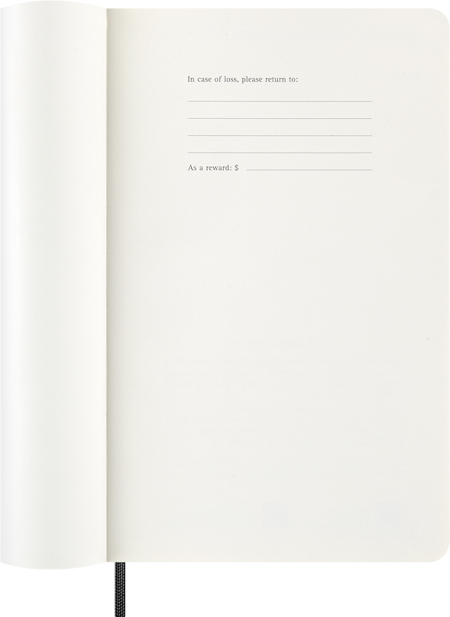 Produktbilde 2 for Kalender 2026 Classic Soft 12M Daily Large Svart Moleskine