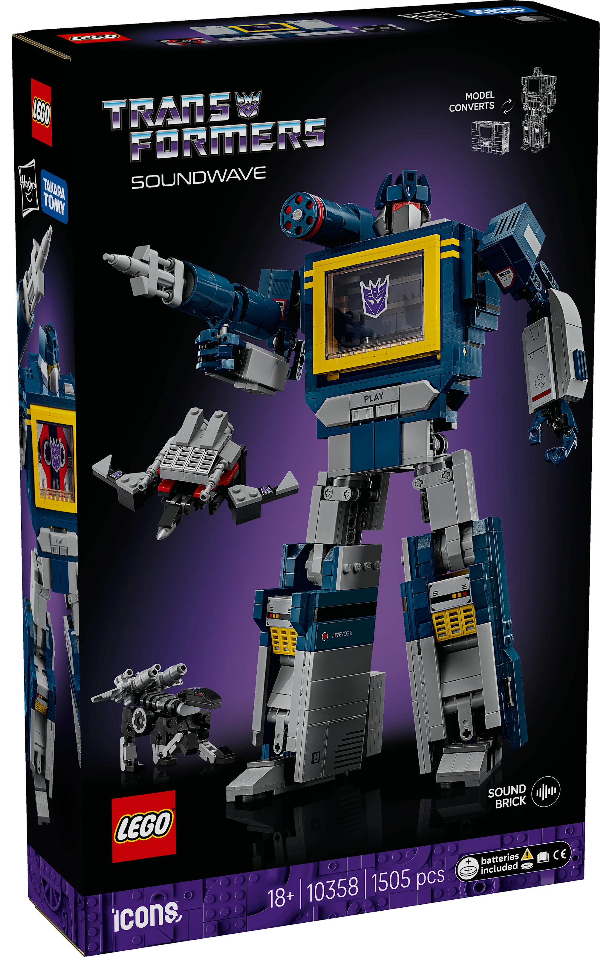 Tuotekuva ille Transformers: Soundwave LEGO® Icons (10358)