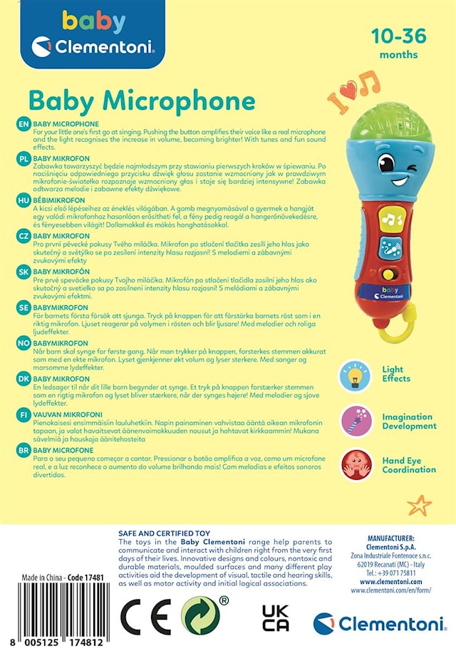 Produktbild 4 för Baby Microphone Clementoni