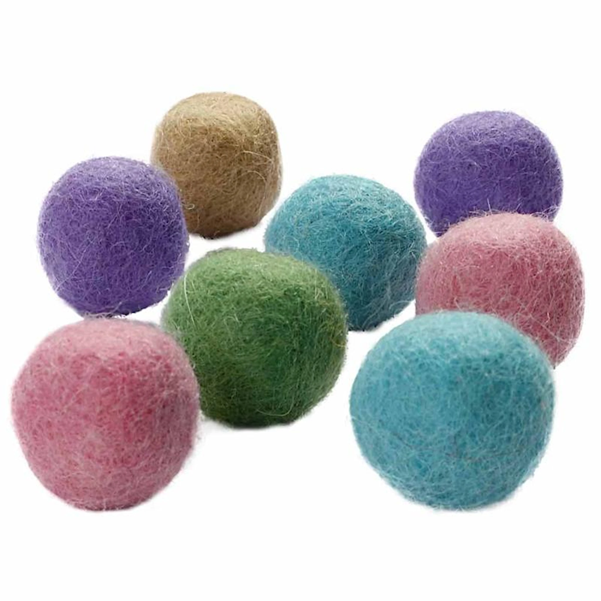 Produktbilde for Filtkuler, dia. 20 mm, pastellfarger, 64 stk./ 1 pk.