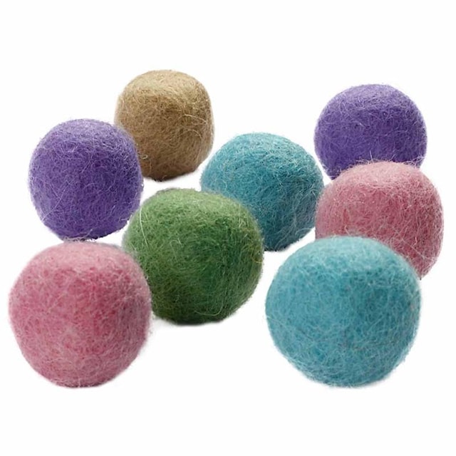 Produktbilde 1 for Filtkuler, dia. 20 mm, pastellfarger, 64 stk./ 1 pk.