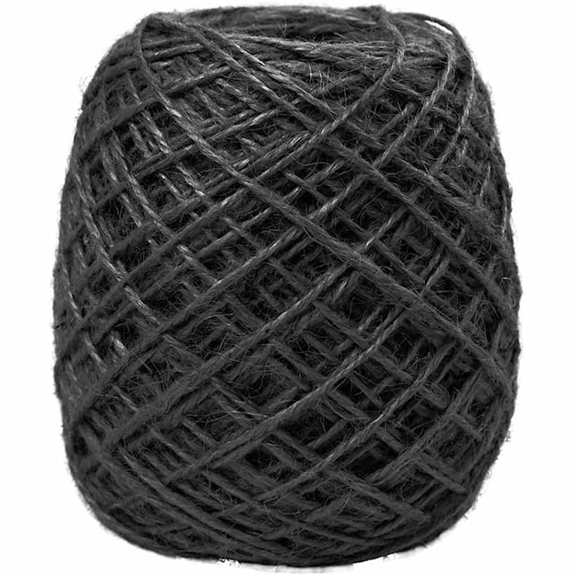 Naturhamp, tykkelse 1-2 mm, 150 m, svart