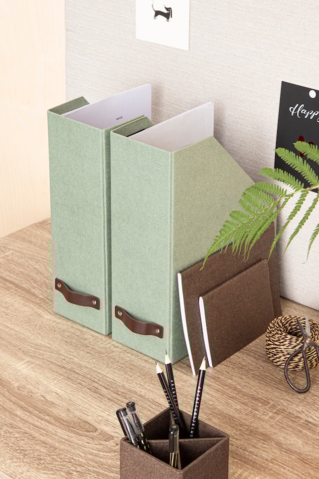 Produktbild 4 för Tidsskriftssamlare William Soft Teal 2-pack Bigso