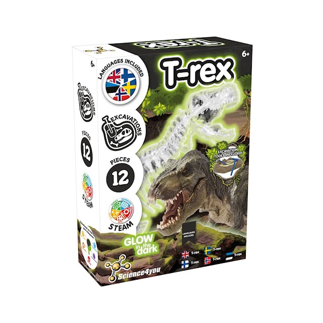 Produktbild 1 för T-Rex Glow In The Dark Science4You
