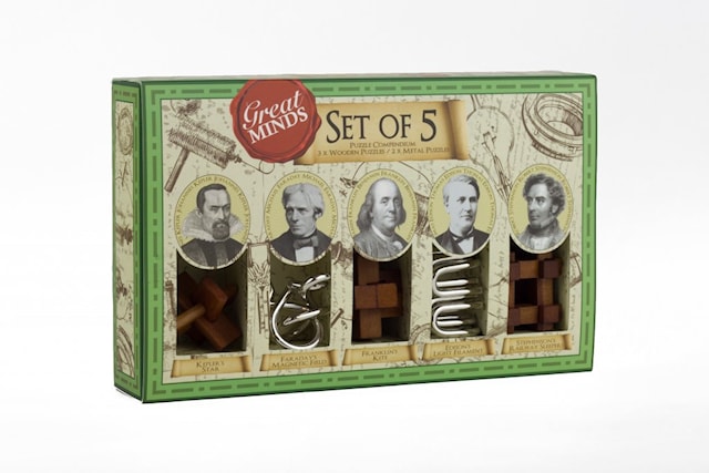 Giftset Great Minds Set of 5 (Men) Professor Puzzle