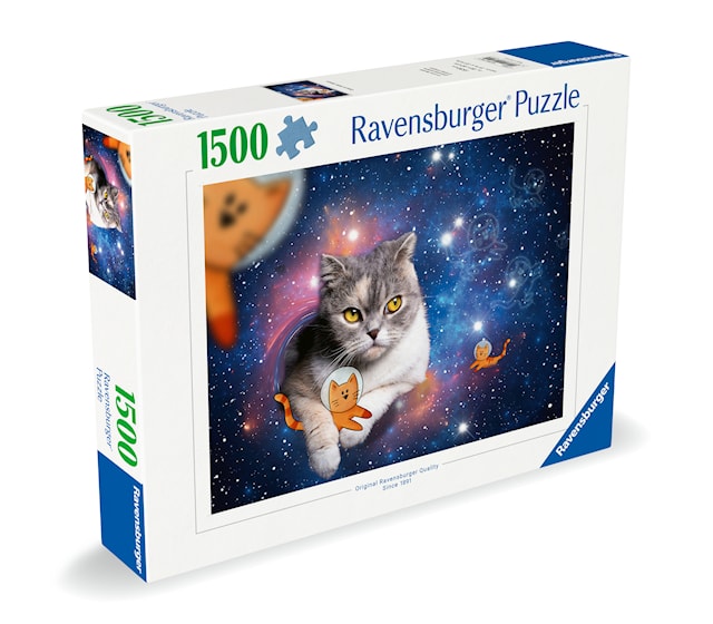 Produktbild 5 för Pussel Cats In Space 1500 bitar, Ravensburger