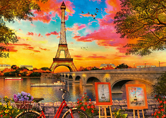 Produktbilde 2 for Paris Seine Puslespill 1000 brikker, Ravensburger