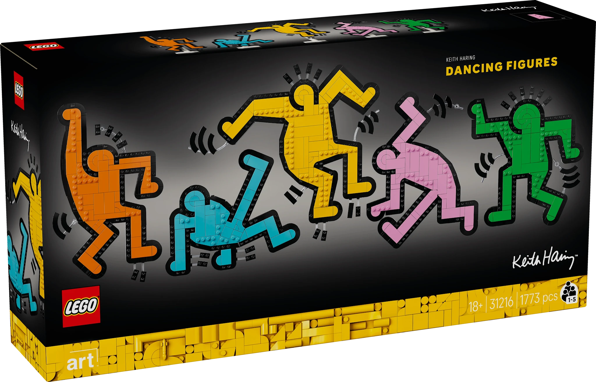 Tuotekuva ille Keith Haring – Tanssivat hahmot LEGO® ART (31216)