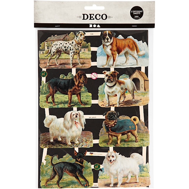 Tuotekuva 2 - Kiiltokuvat, koirat, arkki 16,5x23,5 cm, 2 ark/ 1 pkt