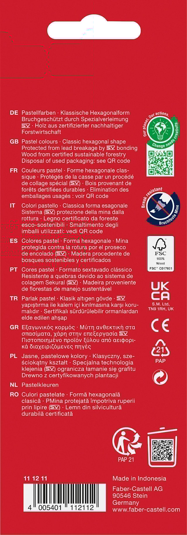 Produktbilde 4 for Fargeblyanter Pastellfarger 10-pack Faber Castell