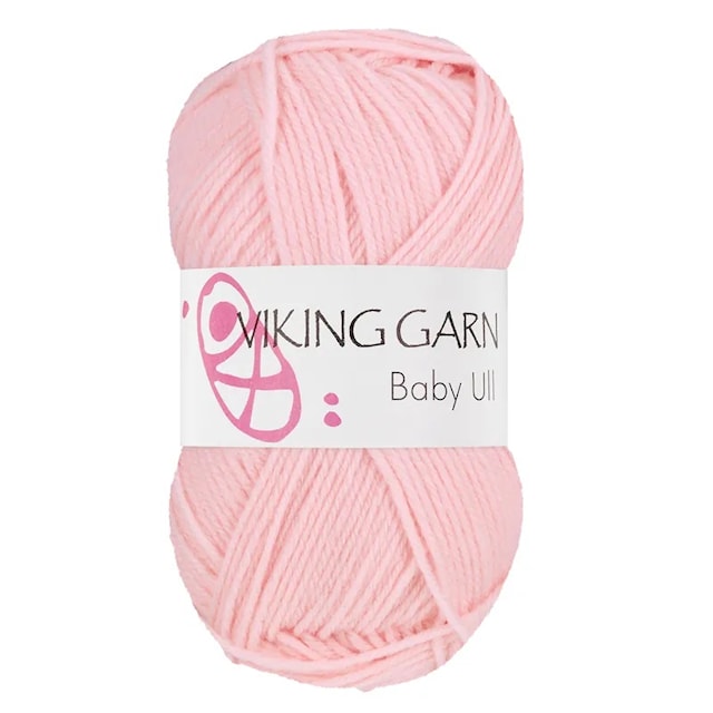 Baby Ull 50 g vaaleanpunainen Viking Garn