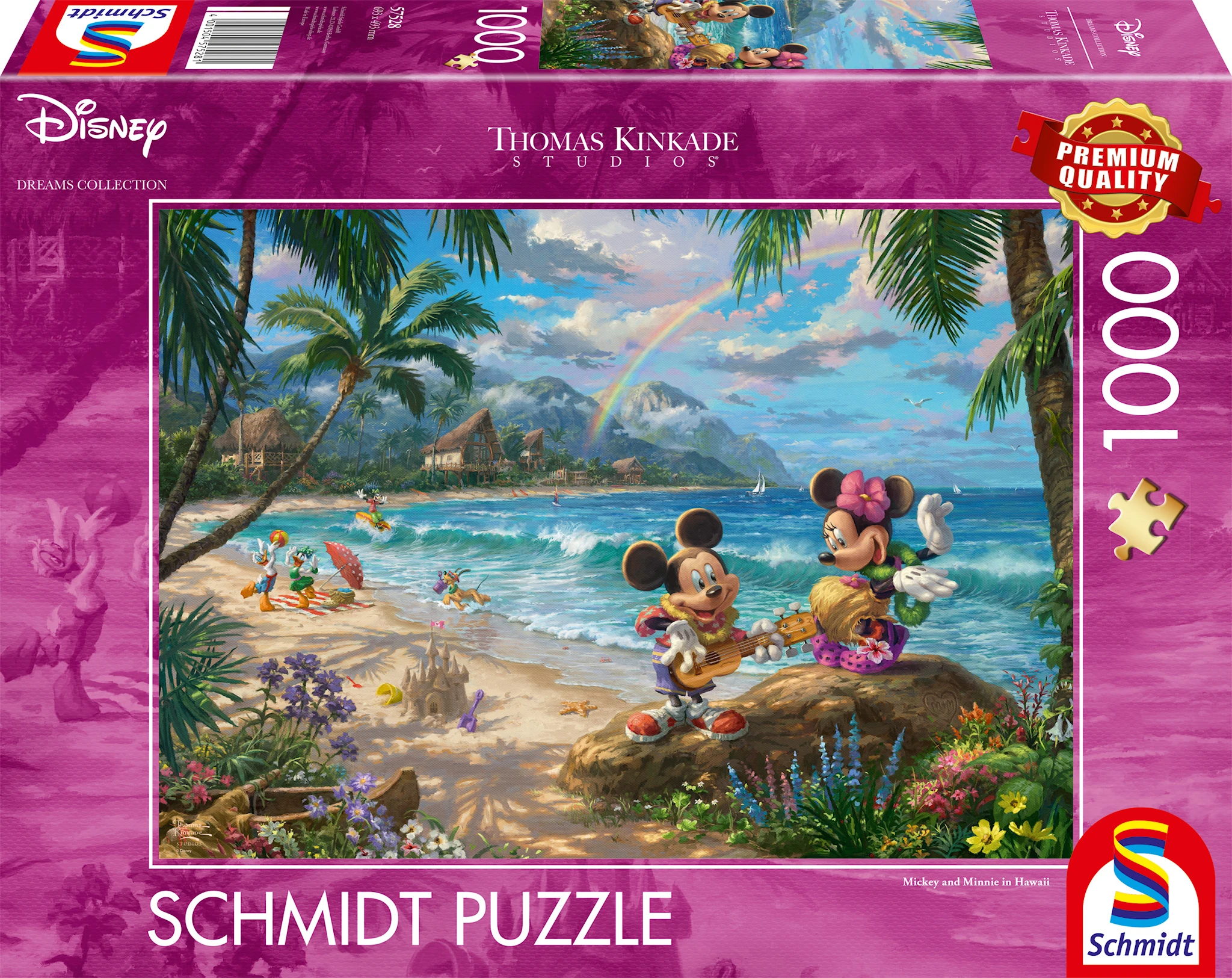 Produktbilde for Puslespill Disney Minnie & Mickey in Hawaii 1000 brikker, Schmidt