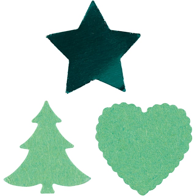 Produktbilde 3 for Stansejern, stjerne, hjerte, juletre, str. 16 mm, rød, 3 stk./ 1 sett