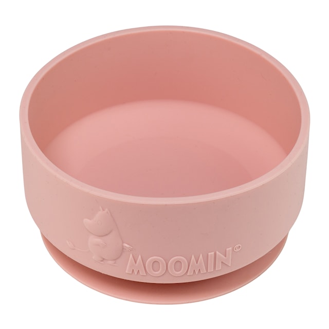 Tuotekuva 1 - Muumi Silikonikulho Imukupilla Ruusunpunainen Rätt Start