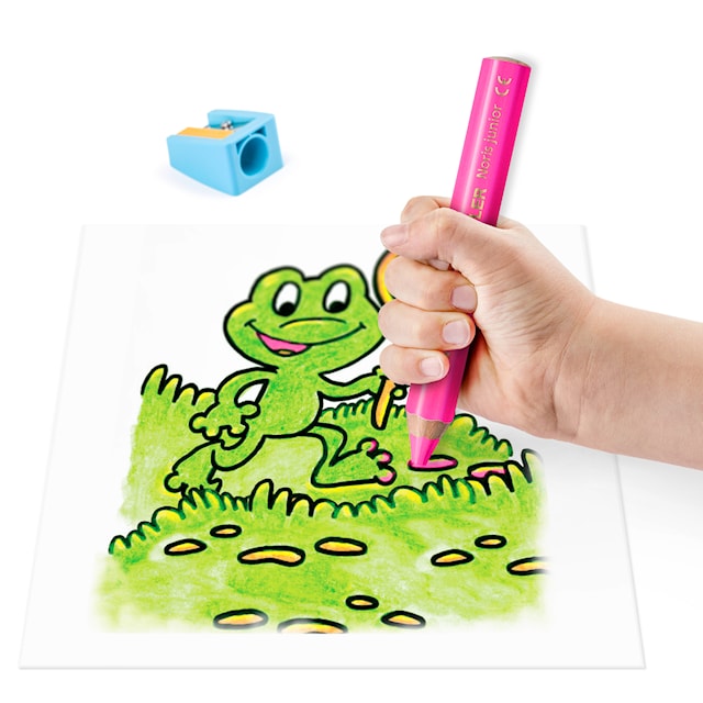 Produktbilde 3 for Fargeblyanter Noris Junior 4-pakning 100% PEFC Staedtler