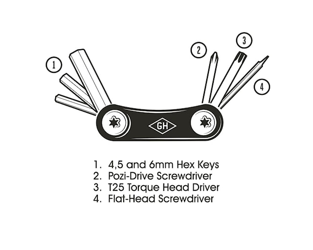 Tuotekuva 5 - Gentlemen's Hardware Pocket Bicycle Multi-Tool