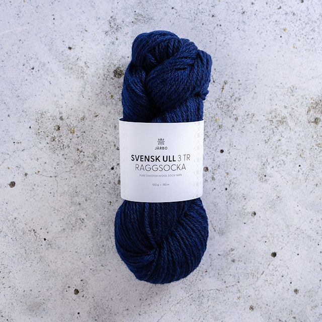 Svensk Ull 3tr Raggsocka 100 gr Baltic Deep 215 Järbo
