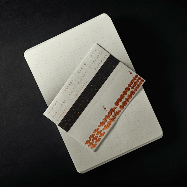 Produktbild 4 för Bullet journal A6 Prickad Black 3-pack Leuchtturm1917