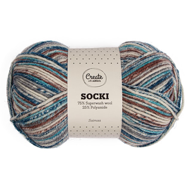 Produktbild 1 för Socki Garn Ullmix 100 g Saimaa B174 Adlibris