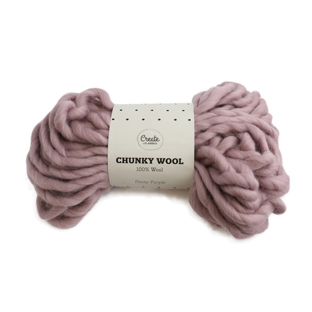 Chunky Wool Lanka 200 g Dusty Purple A008 Adlibris