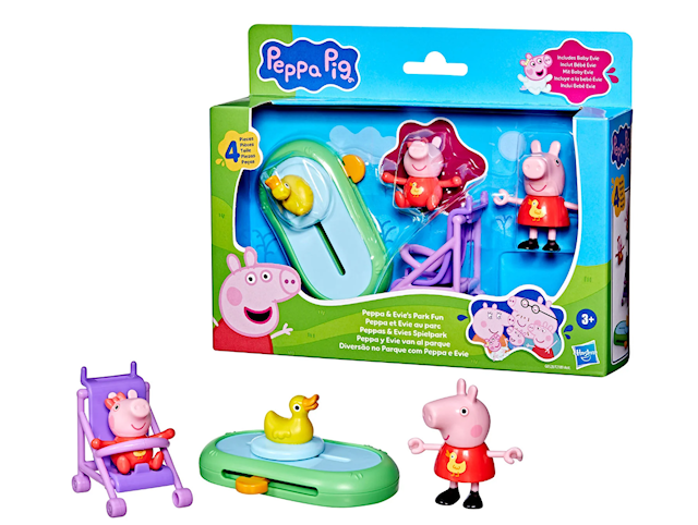 Peppa og Evies parklek Figurset Peppa Gris