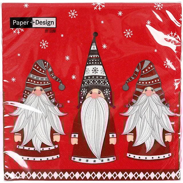 Produktbilde 2 for Servietter, Snutenisse, str. 33x33 cm, 20 stk./ 1 pk.